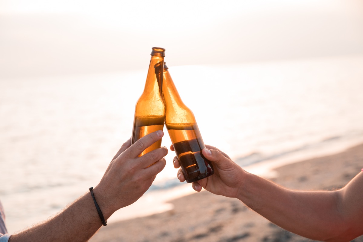 Beer on beach