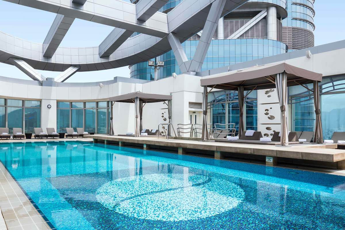 Hotel pool at Cordis Hong Kong