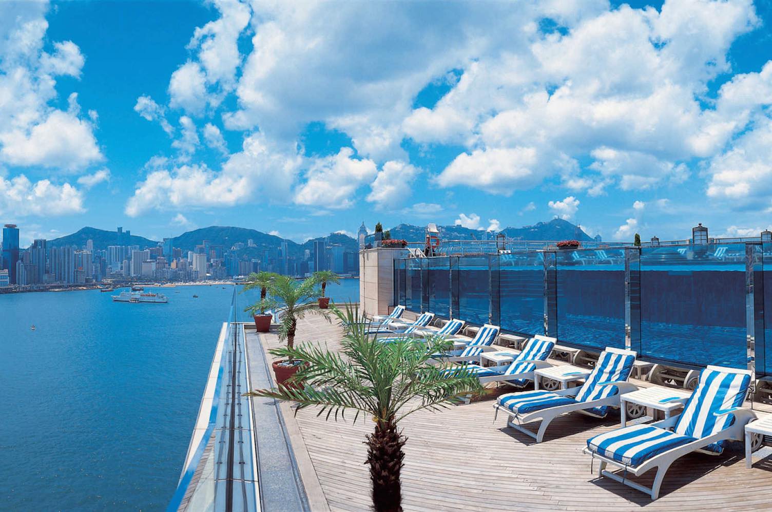 Hotel pool at Harbour Grand, Kowloon, Hong Kong