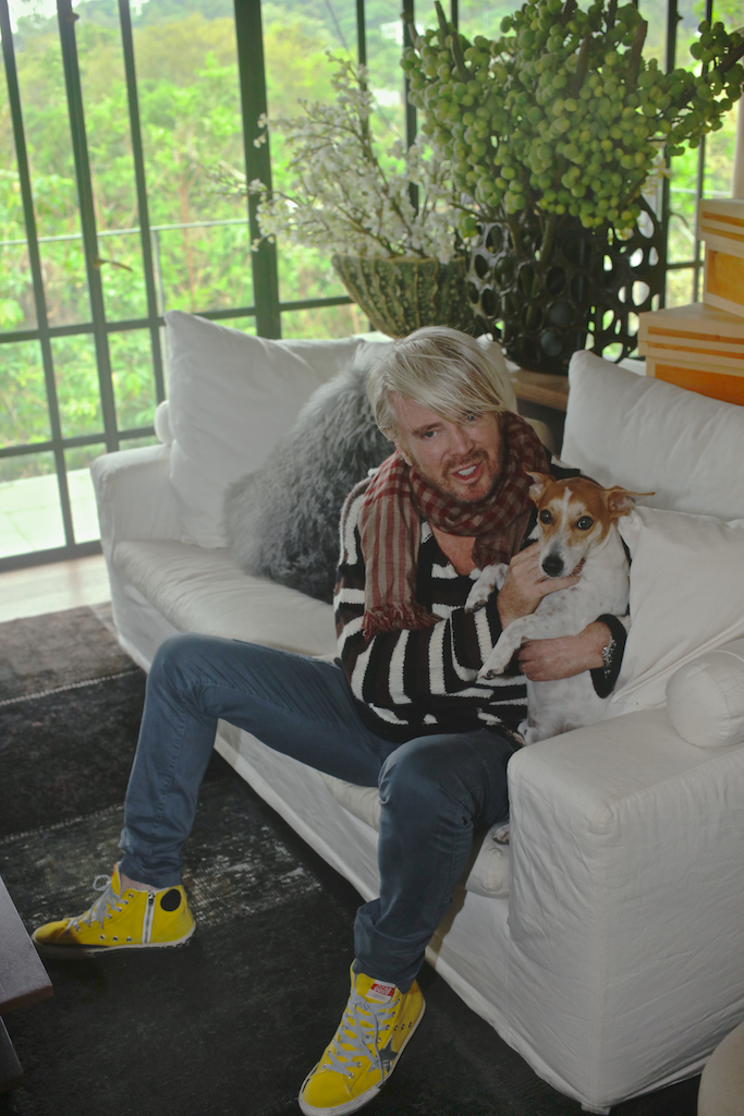 Kim Robinson in his Clearwater Bay home, Hong Kong