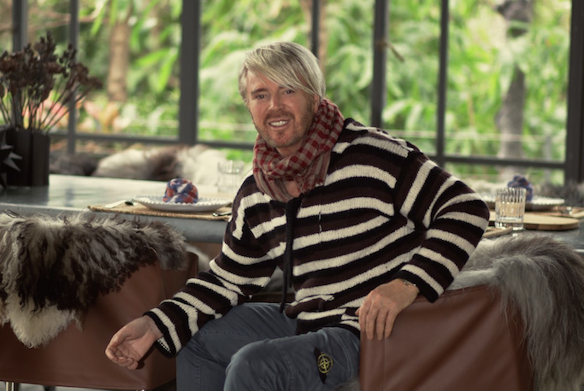 Kim Robinson in his Clearwater Bay home, Hong Kong