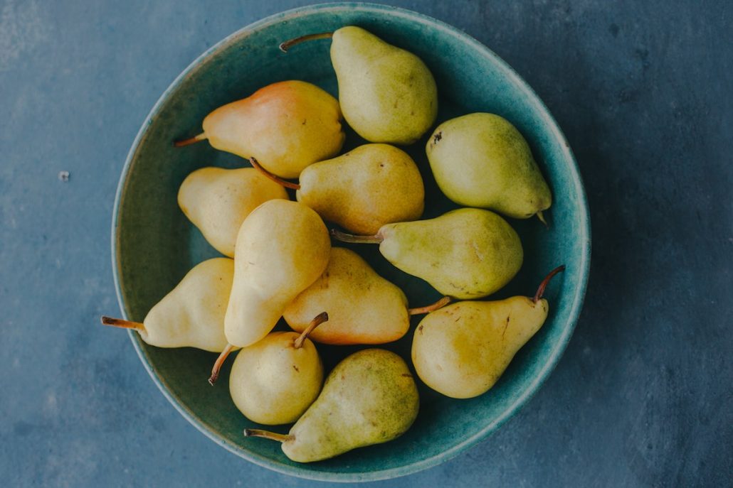 Pears in a bowl