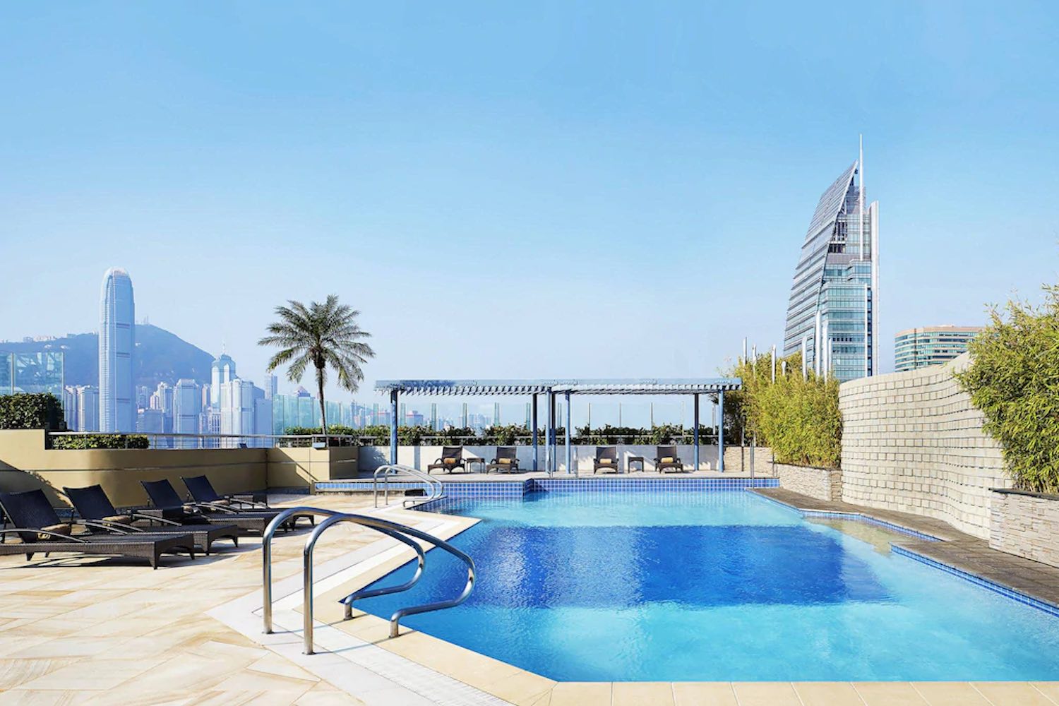 Hotel pool at The Sheraton, TST, Hong Kong